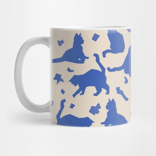 Blue Matisse Cats Mug